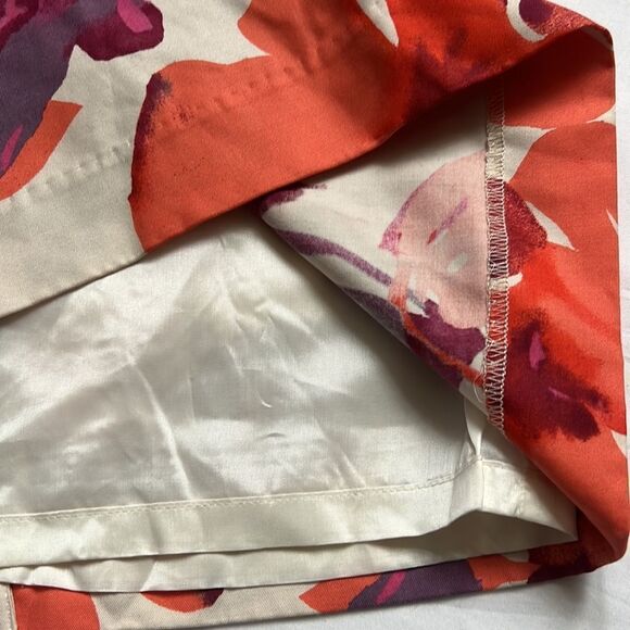 ⭐️LOFT Floral Silk Cotton Blend Watercolor Pencil Skirt⭐️ - Picture 3 of 6